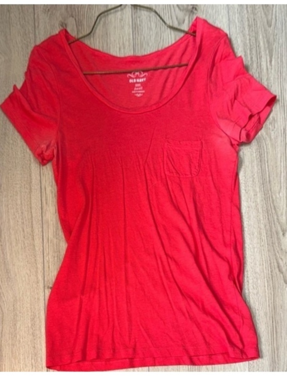 Old navy red short sleeve shirt top
